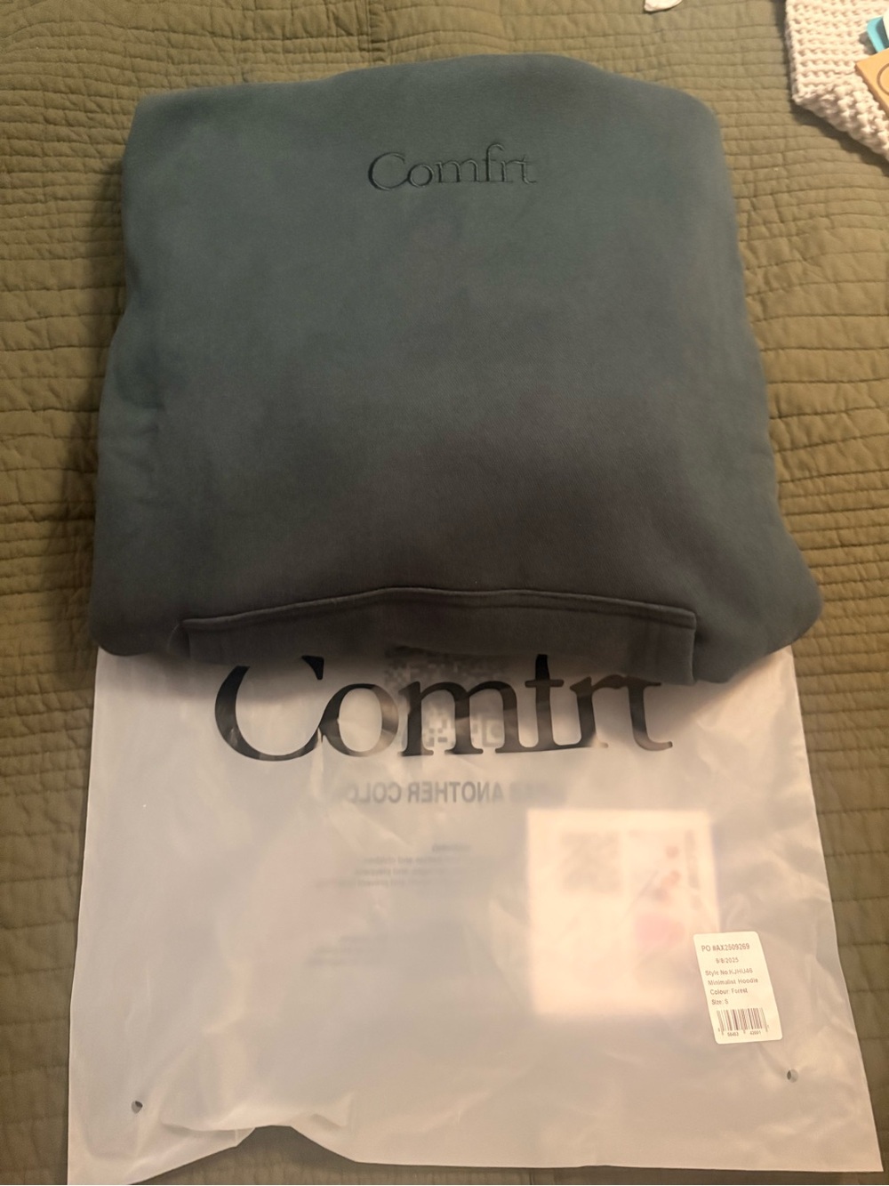COMFRT Signature Hoodie Color Forest Size Small